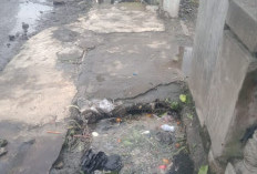 Sampah Sayur Menyemak: Drainase di Pasar Pagi Kabupaten Kepahiang Nyumbat Lagi