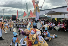Drum Band Gita Nada Swara MIN 1 Kepahiang Tampil Memukau: Karnaval HUT  KemRI Ke 80 Tahun 2025