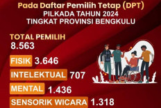  Ada 8.563 Pemilih Disabilitas Masuk DPT Pilkada 2024 Provinsi Bengkulu