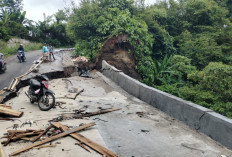 Telan Anggaran Ratusan Juta, Baru Seminggu Rampung, Proyek TPT Milik PU Provinsi Bengkulu di Kepahiang Amblas