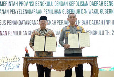 Pemprov dan Polda Bengkulu Tandatangani MoU dan NPHD Pengamanan Pilgub