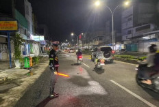 Jaga Kamseltibcarlantas Kota Curup Lewat Patroli Blue Light