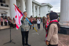 Ditandai Penyerahan Pataka: Bupati Kepahiang Lepas Ratusan Peserta Jambore Pramuka