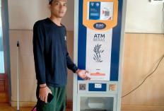 Unik... Masjid Jamik Kepahiang Miliki ATM Beras