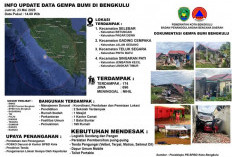 Ratusan Rumah di Bengkulu Rusak Terdampak Gempa 6,3 SR