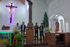 Pastikan Malam Misa Natal Berjalan Aman, Kapolres Kunjungi Gereja