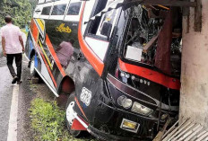 Bus AKAP Terlibat Lakalantas di Jalinsum Lahat-Pagaralam, Begini Nasib Penumpangnya!