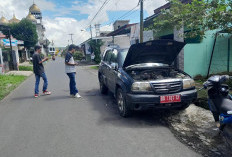 Parkir Depan Kantor, Mobnas Plt Dirut PDAM Kepahiang Terbakar