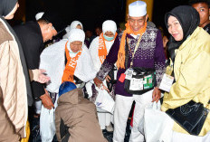Kepulangan 239 Jemaah Haji Rejang Lebong Disambut di Masjid Agung Baitul Makmur