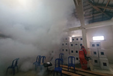 KPU Kepahiang Fogging Kotak dan Bilik Suara, jadi Sarang Nyamuk DBD?  