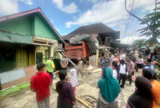 Ditabrak Bus, Truk Hantam 3 Rumah Warga di Kabupaten Kepahiang, 1 Korban Dibawa ke RSUD