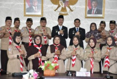  Pengurus Kwarcab Pramuka Rejang Lebong Audiensi dengan Bupati