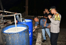 Gelar Operasi Pekat, Polres Rejang Lebong Sasar Pabrik Arak Bali 