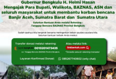 Pemprov Bengkulu Galang Dana untuk Korban Bencana Sumatera