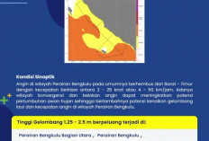 BMKG Bengkulu Keluarkan Peringatan Gelombang Tinggi Periode 29 Mei-1 Juni 2026