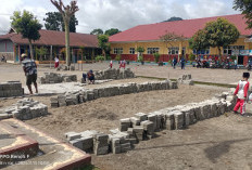SDN 1 Kepahiang Kini Tak Becek Lagi Dapat Bantuan Paving Block