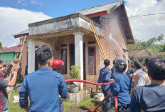 Rumah Honorer Pemadam Kebakaran di Kepahiang Terbakar, Diduga Korsleting Listrik 