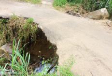Jalan Penghubung Desa Nanti Agung-Karang Endah di Kepahiang Terancam Putus