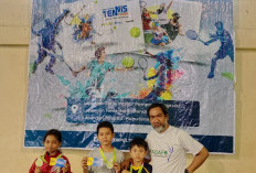 Ikut Ajang Kejurda Provinsi Bengkulu: Petenis Junior Kepahiang Berhasil Bawa Medali 