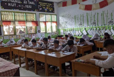 Meski Puasa, Siswa-siswi SDN 2 Kepahiang Tetap Semangat Ikut PTS 