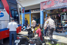 Di Terminal Simpang Nangka, Polres Rejang Lebong Monitoring Arus Balik