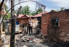 Rumah Warga Desa Pondok Kelapa Bengkulu Tengah Ludes Terbakar