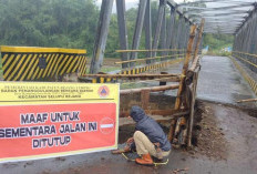  Jembatan Penghubung Dusun Sawah - Talang Benih Kembali Putus