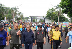 Ribuan Peserta Meriahkan Jalan Sehat HUT ke-78 Korem 041/Gamas Bengkulu