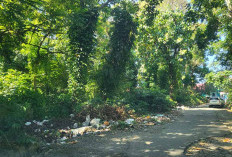 Warga Diminta Tidak Buang Sampah di Jalan SMAN 01 Kepahiang