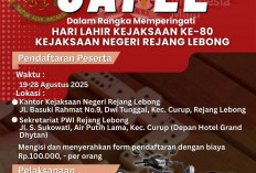 Kejari Rejang Lebong Gelar Turnamen Gaple 