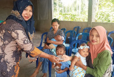 Cegah Stunting, Posyandu Desa Pungguk Beringang Bagikan Bubur Kacang Hijau