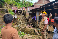  Kunjungi Korban Longsor Desa Bukit Menyan, Wabup Kepahiang Abdul Hafizh Serahkan Bantuan
