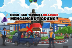 Mobil Bak Terbuka Dilarang Angkut Penumpang!!