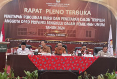 KPU Bengkulu Tetapkan 45 Anggota DPRD Provinsi Bengkulu Terpilih Periode 2024-2029, Ini Daftarnya