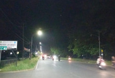  Dipasang Ratusan LPJU, Kawasan Pantai Panjang Terang Benderang