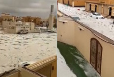 Arab Saudi Banjir, 14 Wilayah di Riyadh Diselimuti Balok Es 