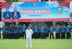 Wabup Rejang Lebong Pimpin Pasukan Upacara HUT ke-57 Provinsi Bengkulu