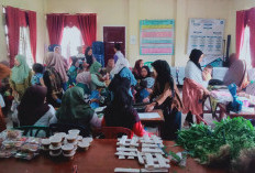 Posyandu Desa Kampung Bogor Berikan Makanan Tambahan Bagi Balita dan Bumil