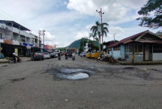 Jalan Abu Hanifah Kepahiang Berlubang, Membahayakan Pengendara