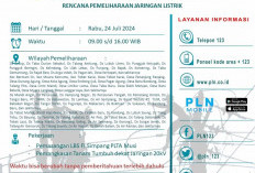 Siap-siap Pemadaman Listrik Hari Ini, 7 Kecamatan di Kepahiang Bengkulu Terdampak