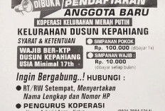 Kelurahan Dusun Kepahiang Memanggil: Ajak Masyarakat Jadi Anggota Koperasi Merah Putih, Ini Syaratnya 