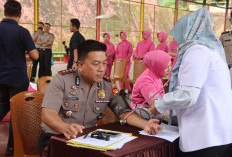 Polres Kepahiang Gelar Donor Darah dan Skrining Kesehatan Gratis: 37 Kantong Terkumpul