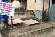 Sampah Sudah Dibersihkan, Warga Dusun Kepahiang Pasang Spanduk Ini